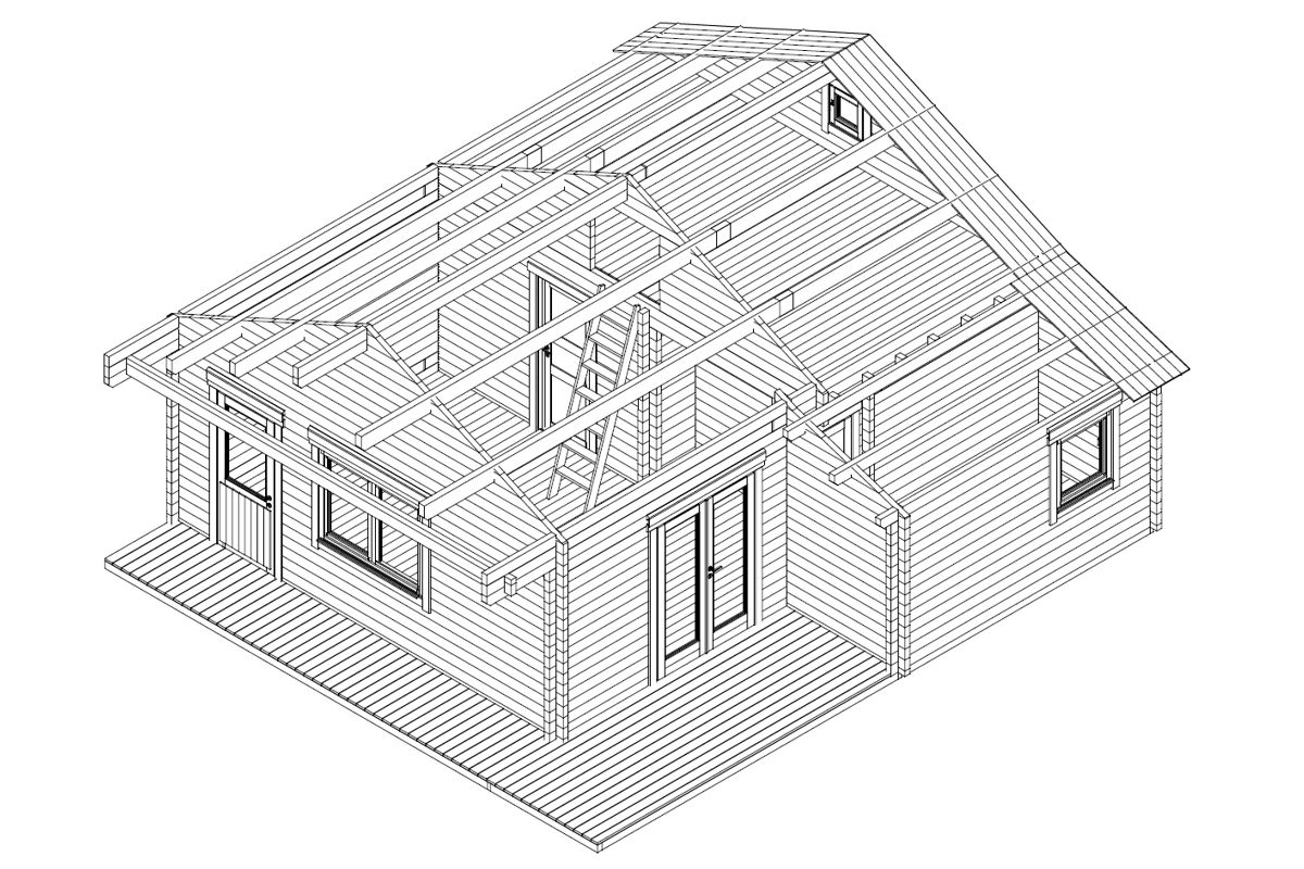 Puitmaja “Dallas” | G0314 Puitmaja