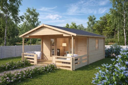 Aiamaja 15m² / 5,8 x 4,3 m / 44mm