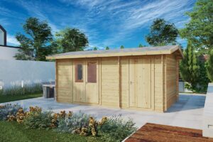 Aiamaja kuuriga Super Fred 44, väljast vaade