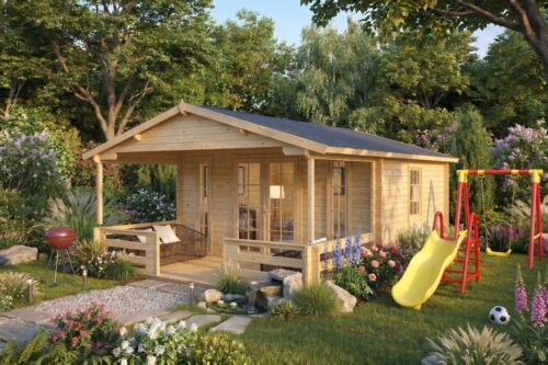 Aiamaja terrassiga 15m² / 44mm / 4×6