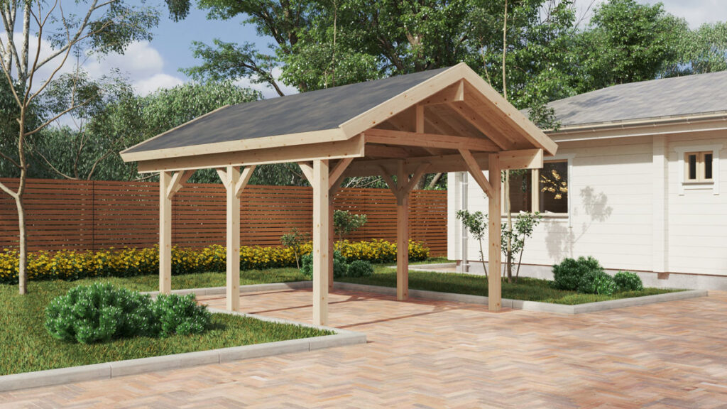 Puidust garaaži ja varjualuse kombinatsioonil on mitmeid eeliseid. Alates mitte ühe vaid lausa kahe auto mahutamisest ning võimalusest hoida kõiksuguseid tarvik