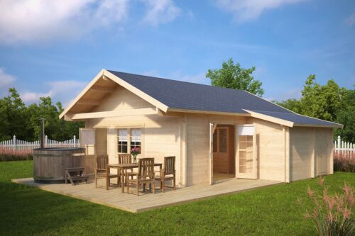 Suvemaja 42,5m² / 7 x 7 m / 70mm
