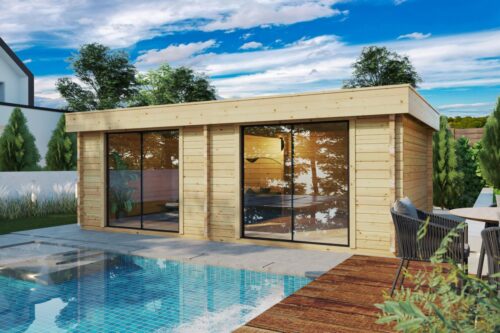 Suur aiamaja Roberta 23m² | 7 x 4 m | 70mm