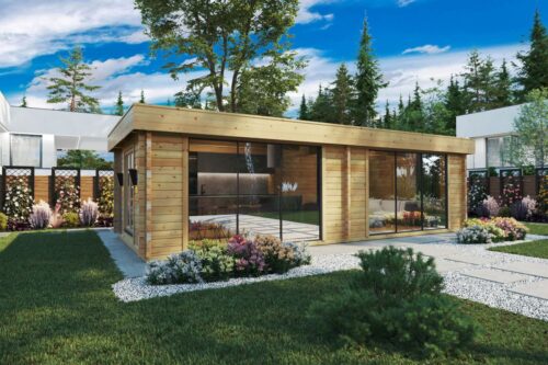 Suur aiamaja Rebeka Plus 29m² / 8,5 x 4 / 70mm