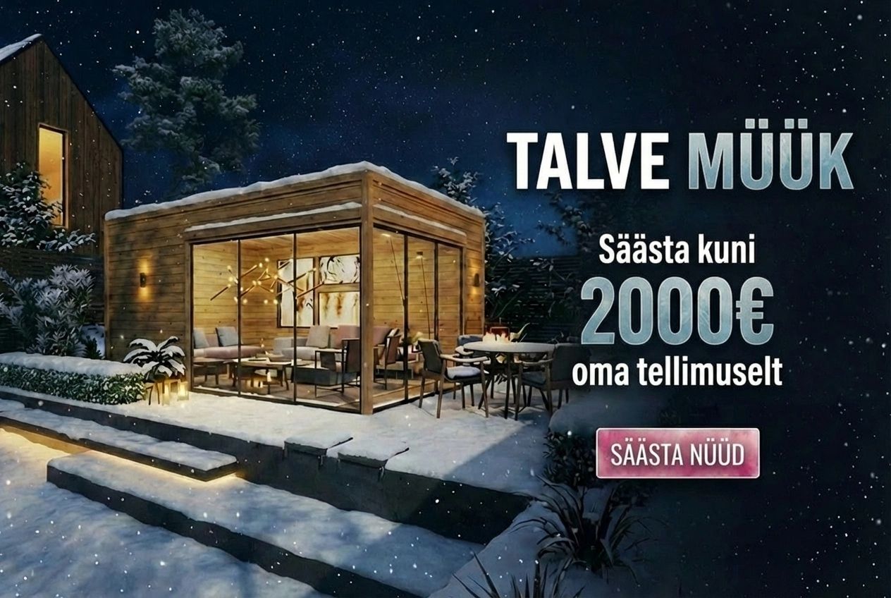 Miks oodata tipphooaega, mil hinnad on kõrgemad ja tarneajad pikemad? Ole nutikas ja broneeri oma aiamaja juba nüüd meie Talveale raames. Tee tark investeering 